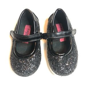 Rachel shoes Lil Aries Mary Jane flat glitter baby shoes